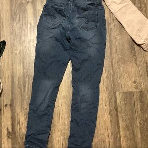 Dark blue, jeggings, high rise, justice jeans, no holes